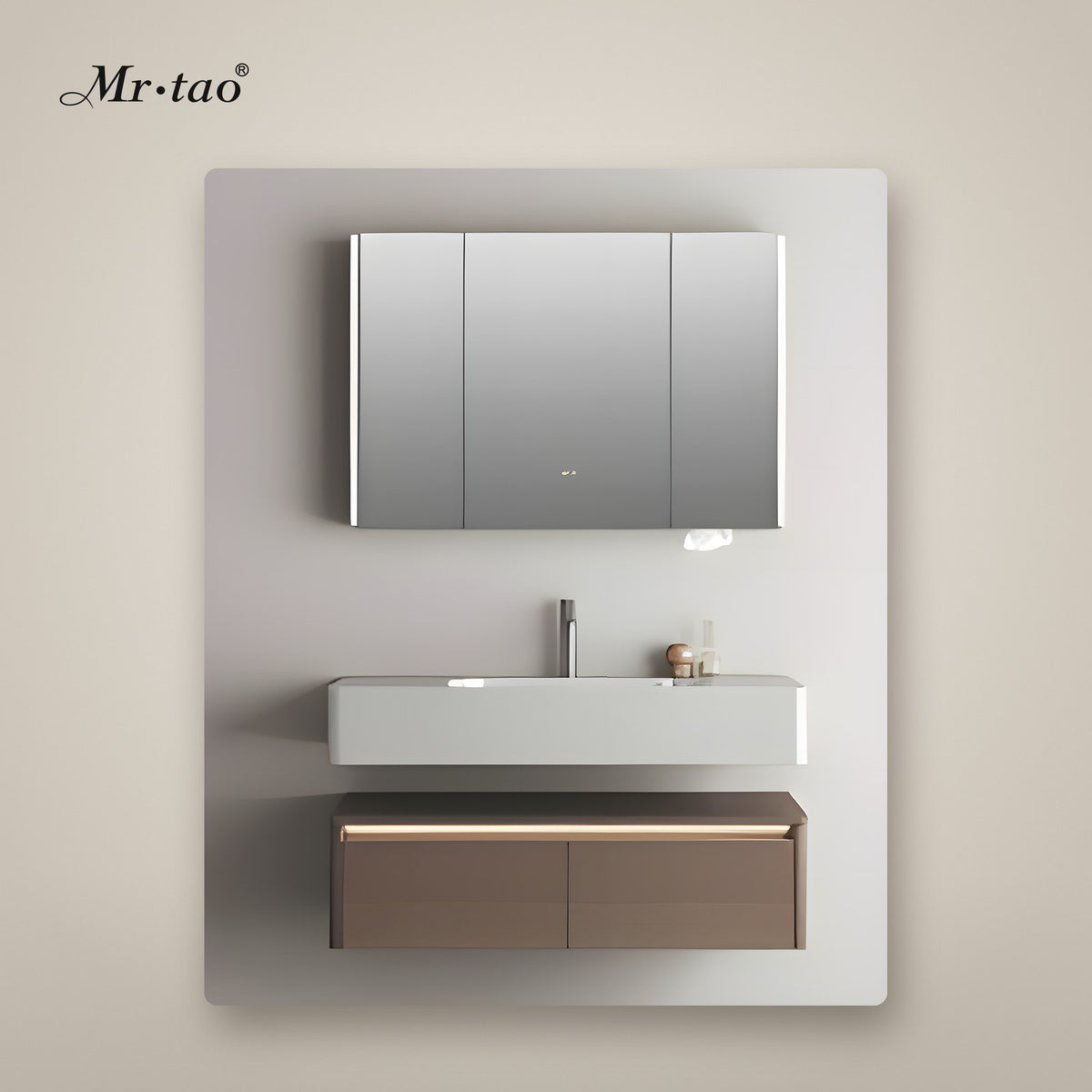 Mr·tao W65 Bathroom Vanity Set with Mirror Cabinet