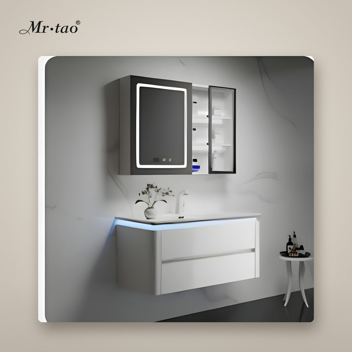 Mr·tao W73 Bathroom Vanity Set with Smart Mirror Cabinet
